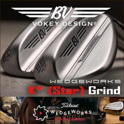 Titleist Vokey Design WedgeWorks Limited Edition K (STAR) Grind Custom  Wedge (カスタムウェッジ) - ゴルフ(GOLF) - ゴルフ用品通販のフェアウェイゴルフUSA - アメリカのオンラインゴルフショップ